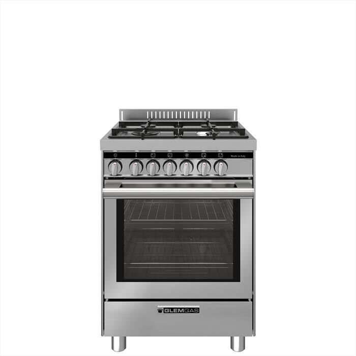 GLEM GAS - Cucina a gas ST664MI Classe A+-Inox