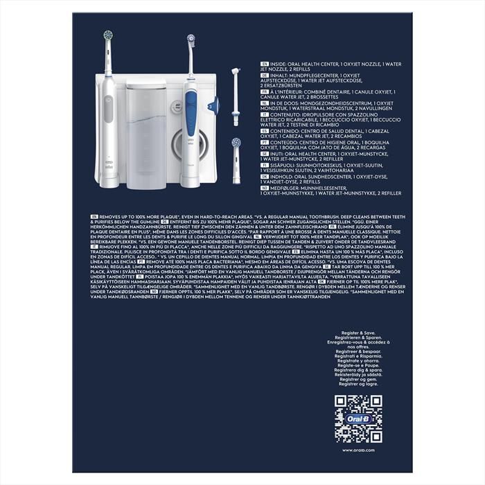 ORAL-B - Spazzolino + idropulsore HEALTH CENTER-Bianco