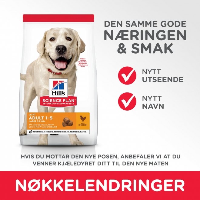 Hill's Science Plan Dog Adult Large Breed Light Chicken 14 kg