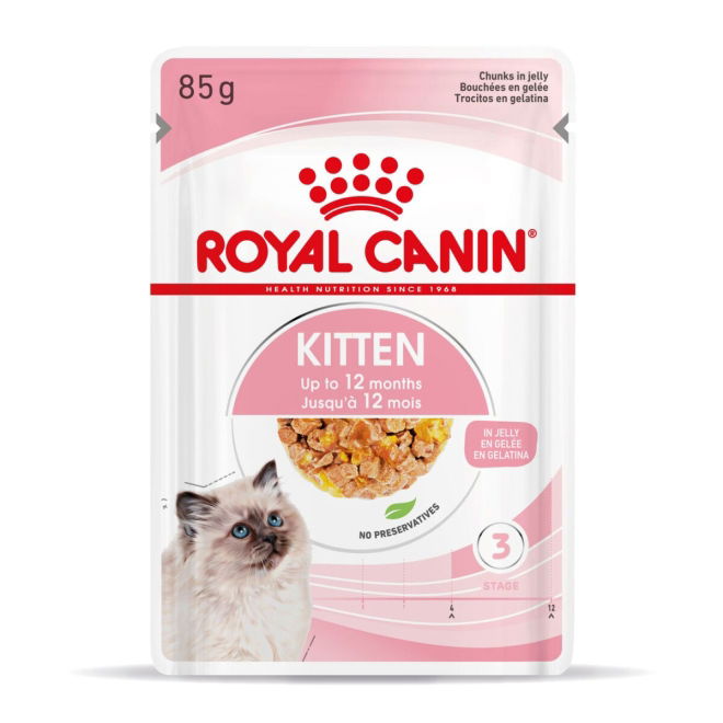 Royal Canin Kitten Jelly våtfôr til kattunge 12x85g