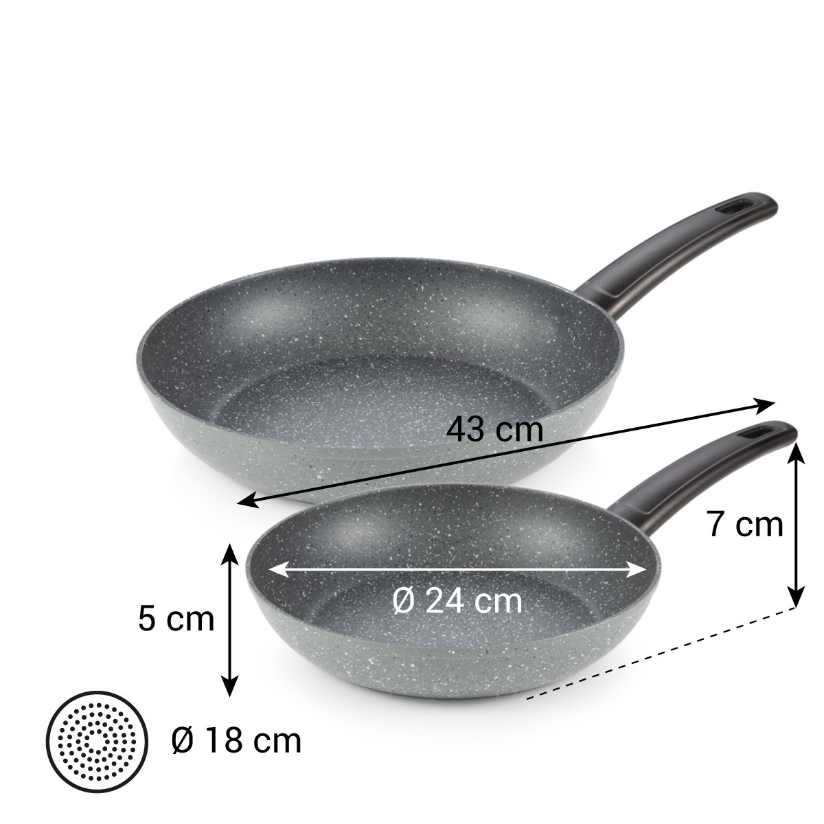 Pánve FineLINE ø 24 a 28 cm, sada 2 ks