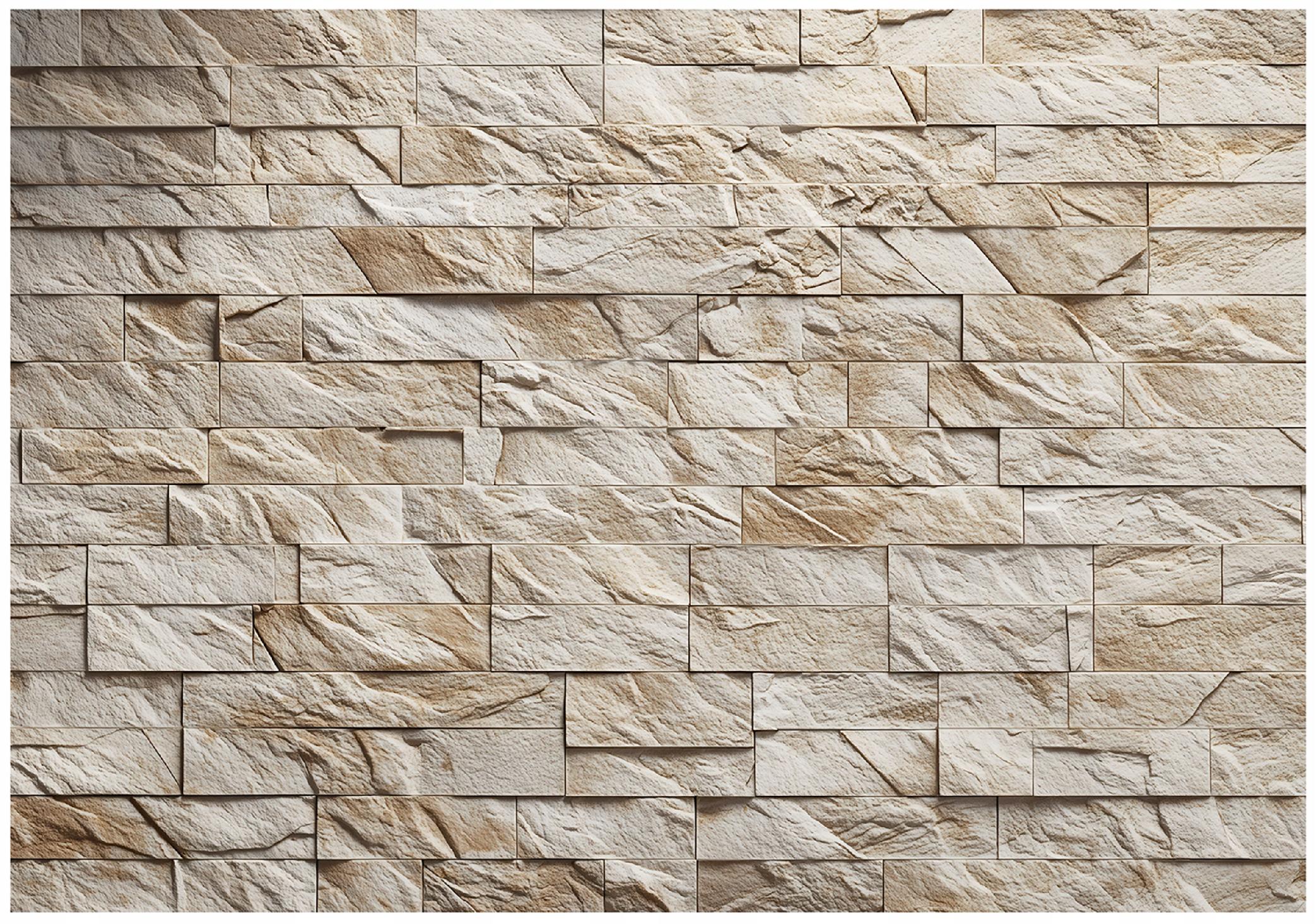 Stone brick wallpaper, brown, bedroom, living room, non-woven wallpaper,