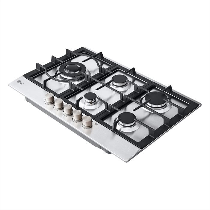 LG - Piano cottura a gas CBGZ3016S 75 cm-Inox