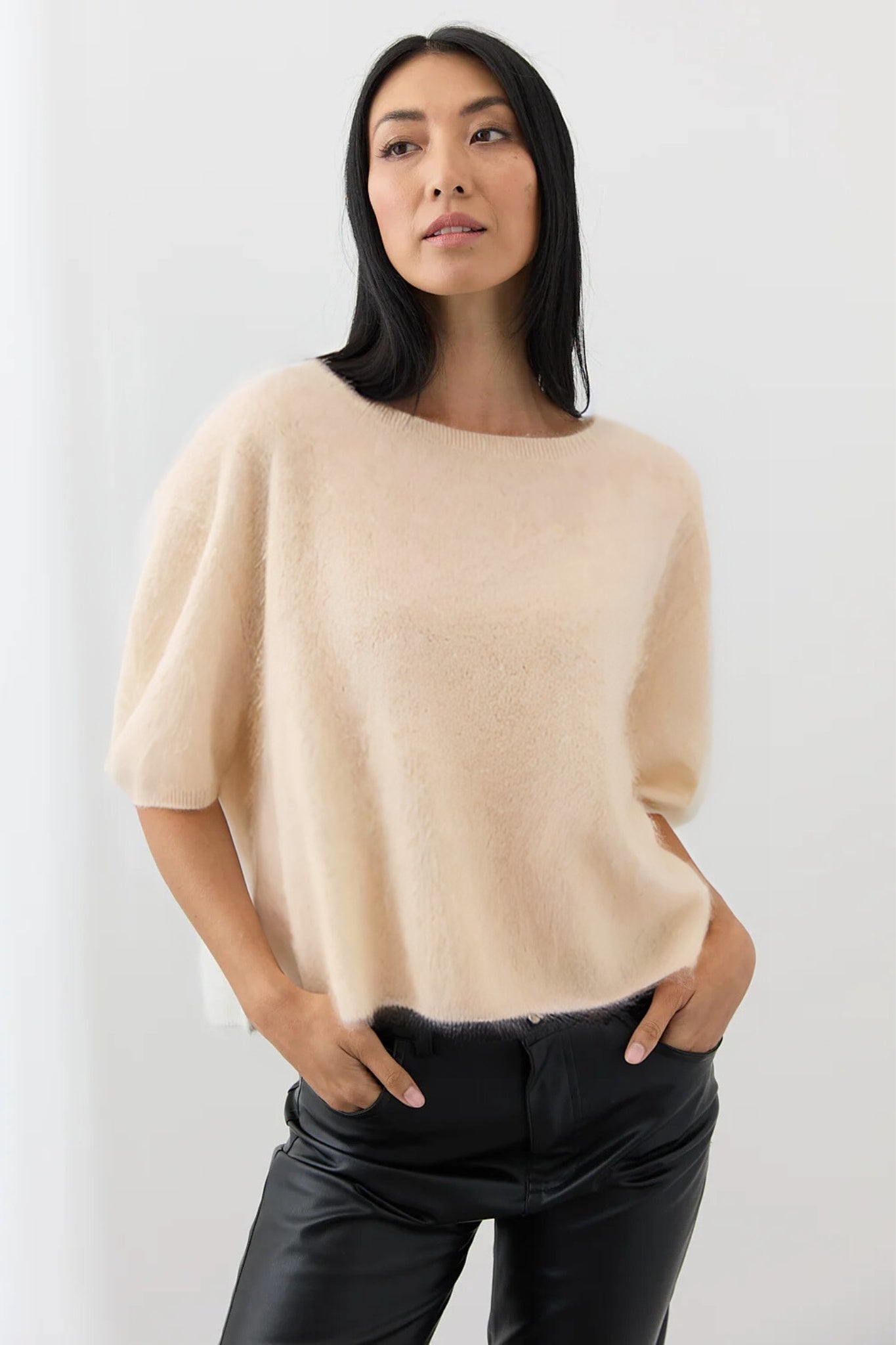 The Whisper Knit Line Tee
