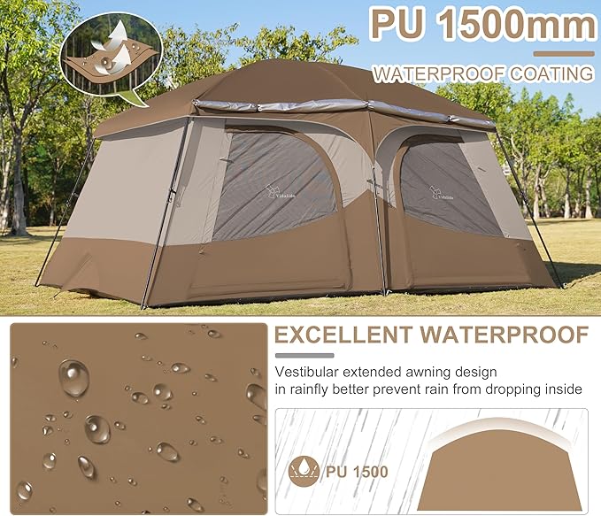 Easy Install Waterproof Outdoor Tent for Camping Hiking