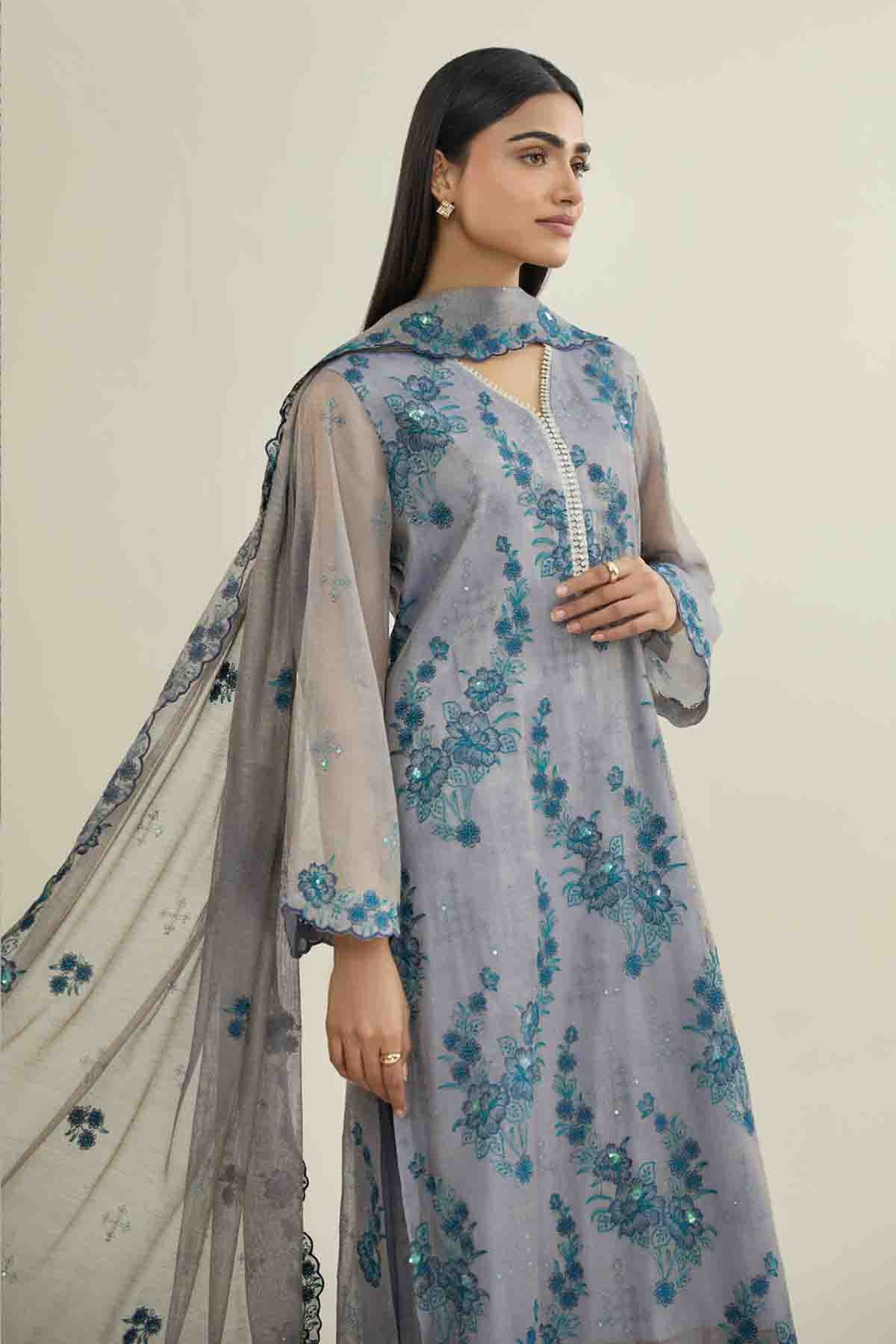SHIMMER SILK | EMBROIDERED
