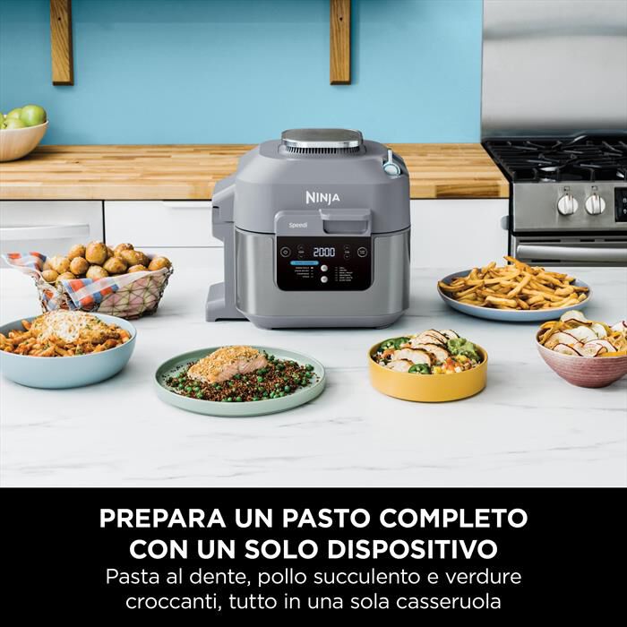 NINJA - Rapid cooker-friggitrice aria Speedi ON400EU-grigio