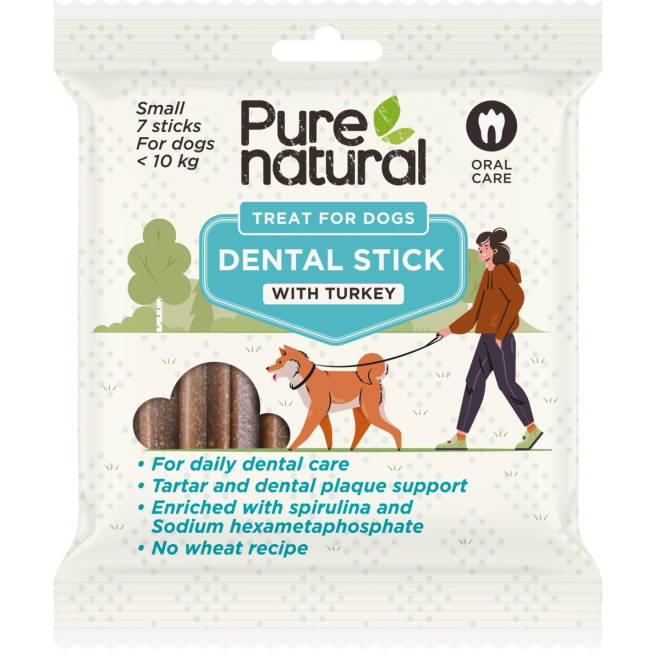 Purenatural Dental Sticks Kalkun 7 stk