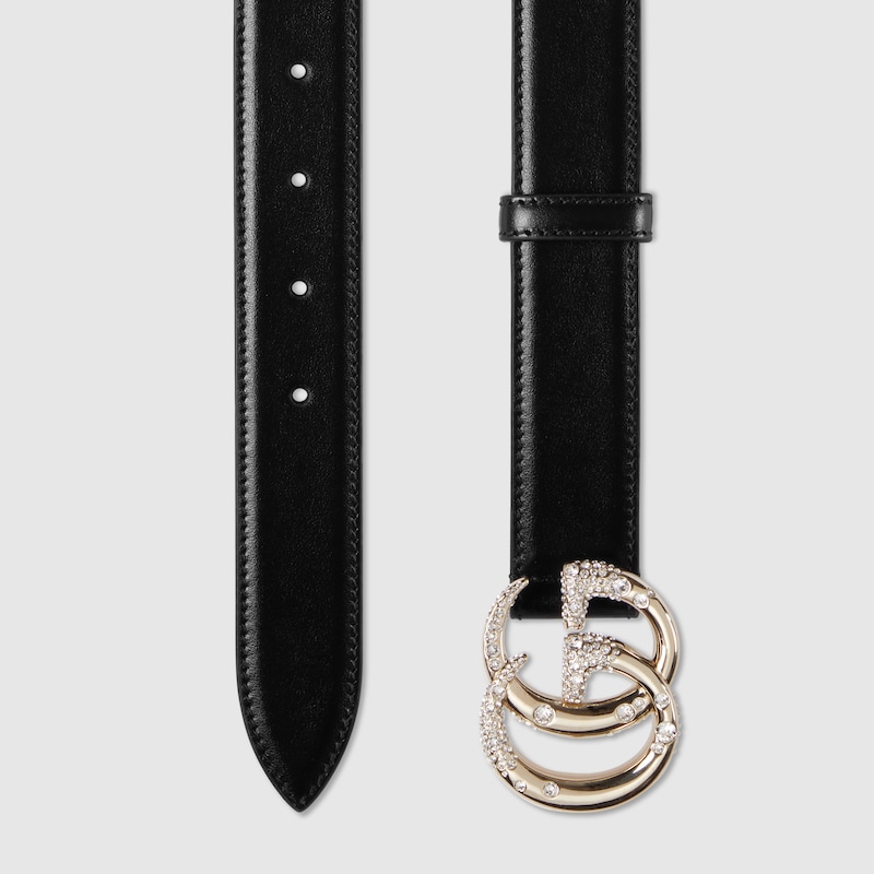 GG Marmont thin belt with beading