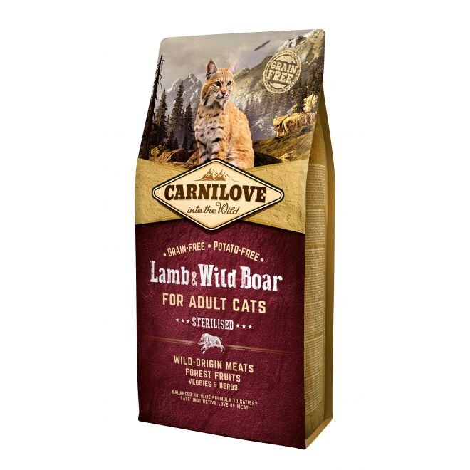 Carnilove Cat Adult Sterilised Lam & Villsvin
