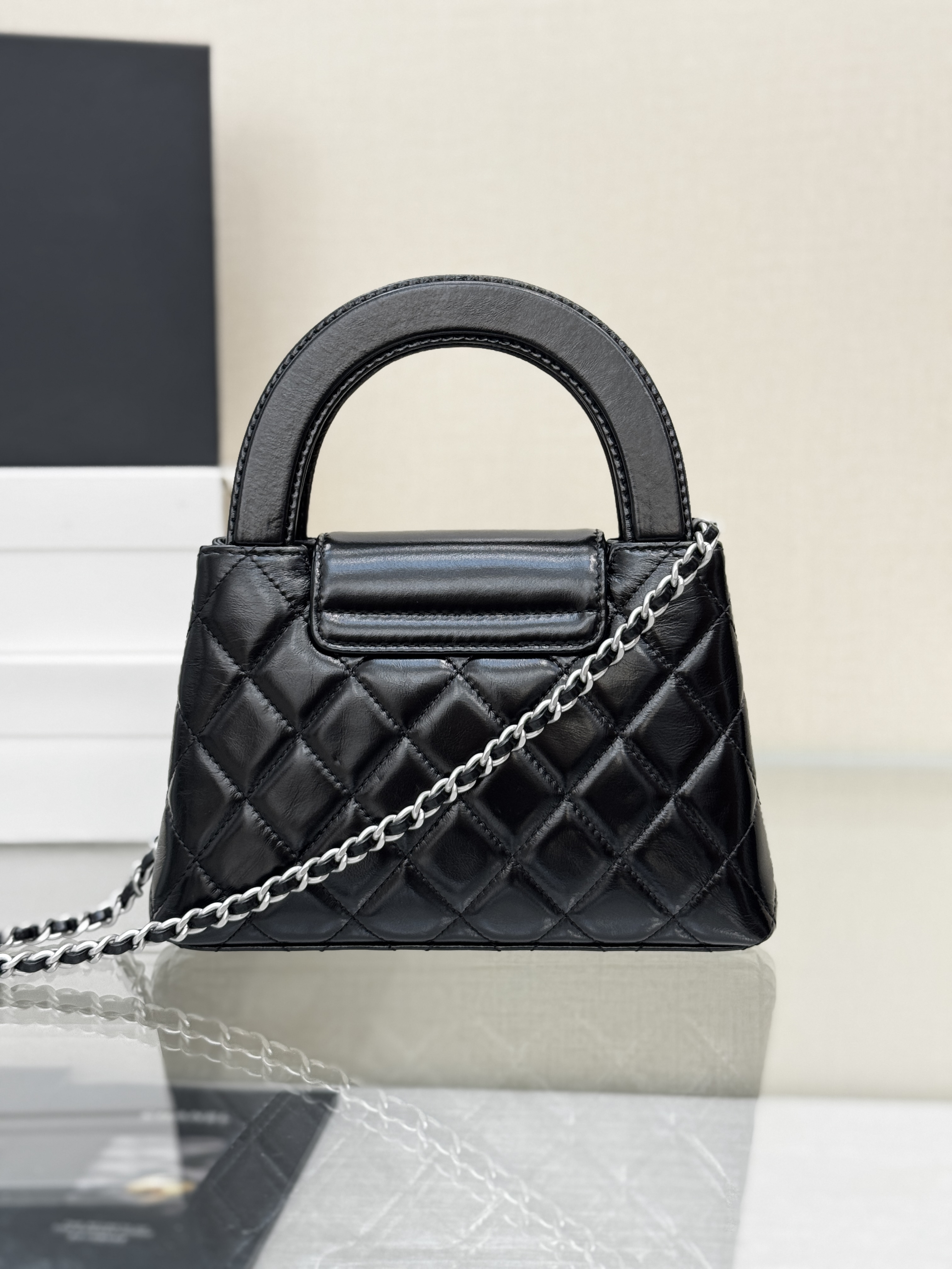 Mini Kelly Shopping Bag（Silver logo） - Mocuir