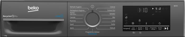 BEKO - Asciugatrice BMEUT481SAI_IT 8 Kg Classe C-Grigio, Bianco