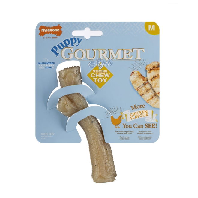 Nylabone Puppy Gourmet Stick Kylling S