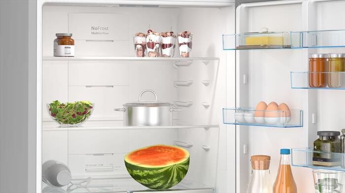 BOSCH - Frigorifero Combinato KGN76XIEP Classe E 186x75 cm-Acciaio anti-impronta