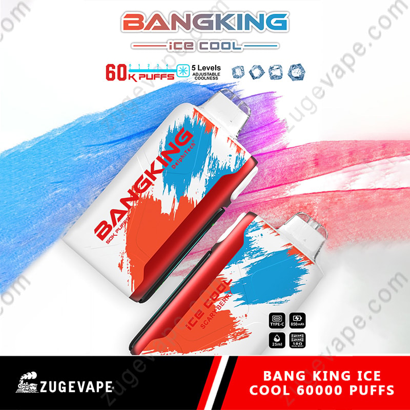 【Hot Sale🔥】Bang King Ice Cool 60000 Puffs 60K Adjustable Coolness Disposable Vape