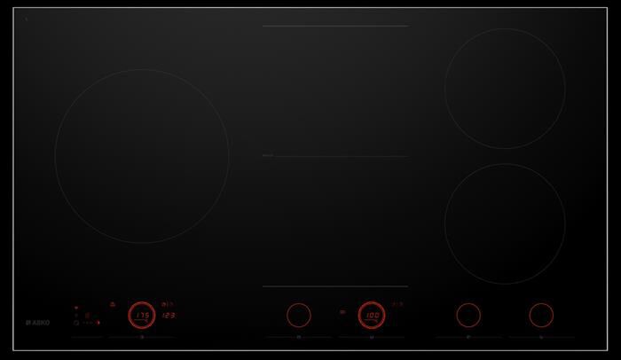ASKO - Piano cottura induzione HID 965 GC 90 cm-Vetro nero