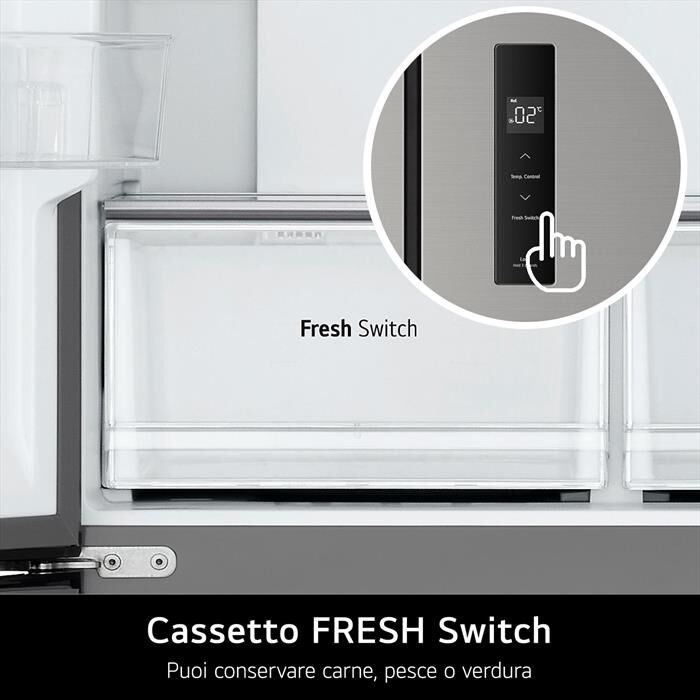 LG - Frigorifero 4 porte GMM41MSBEM Classe E 474 lt