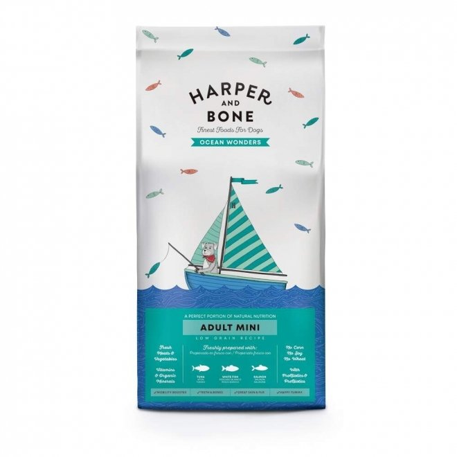 Harper and Bone Dog Adult Mini Ocean Wonders tørrfôr