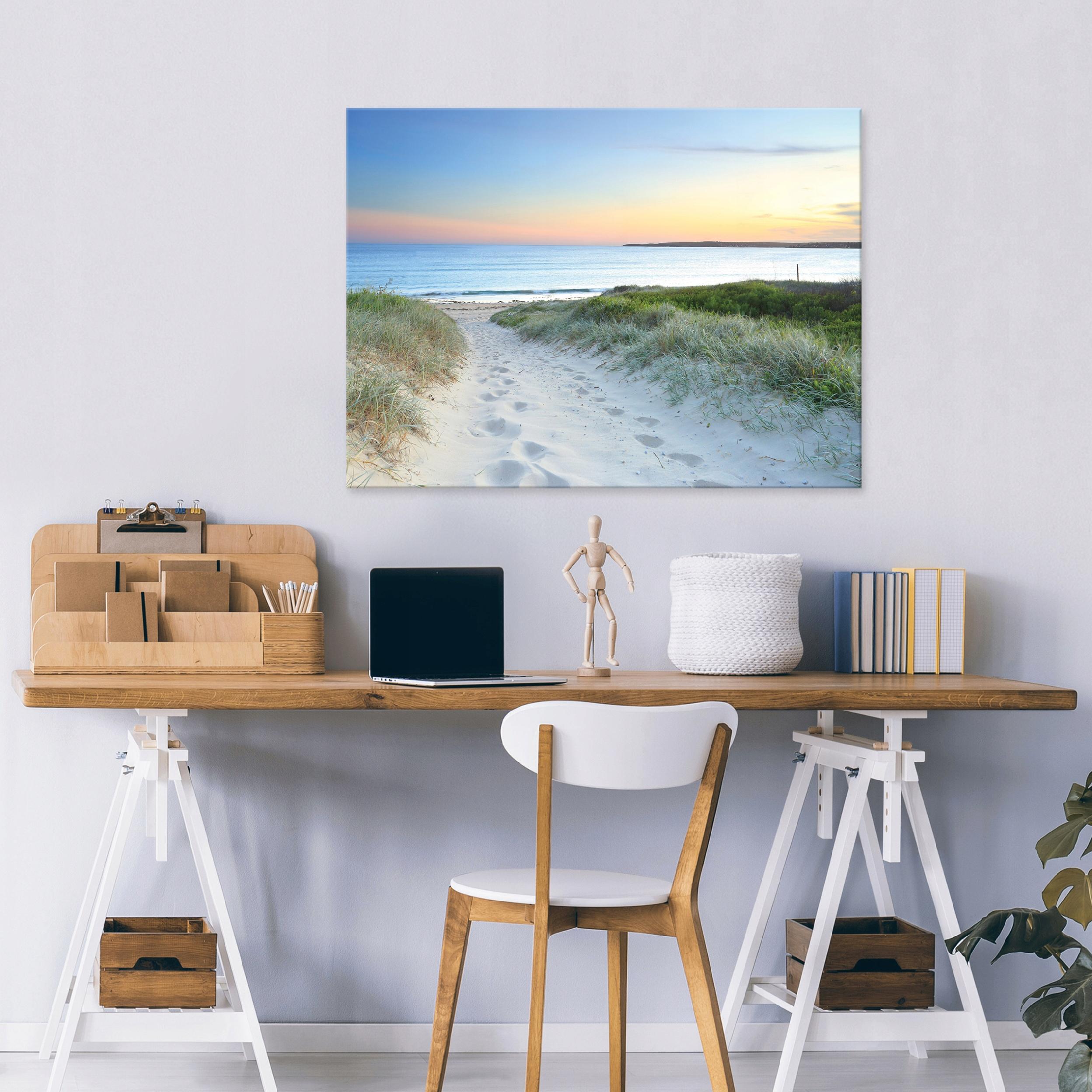 Beach, sea, nature, landscape painting for bedroom or living room on canvas, 40x30