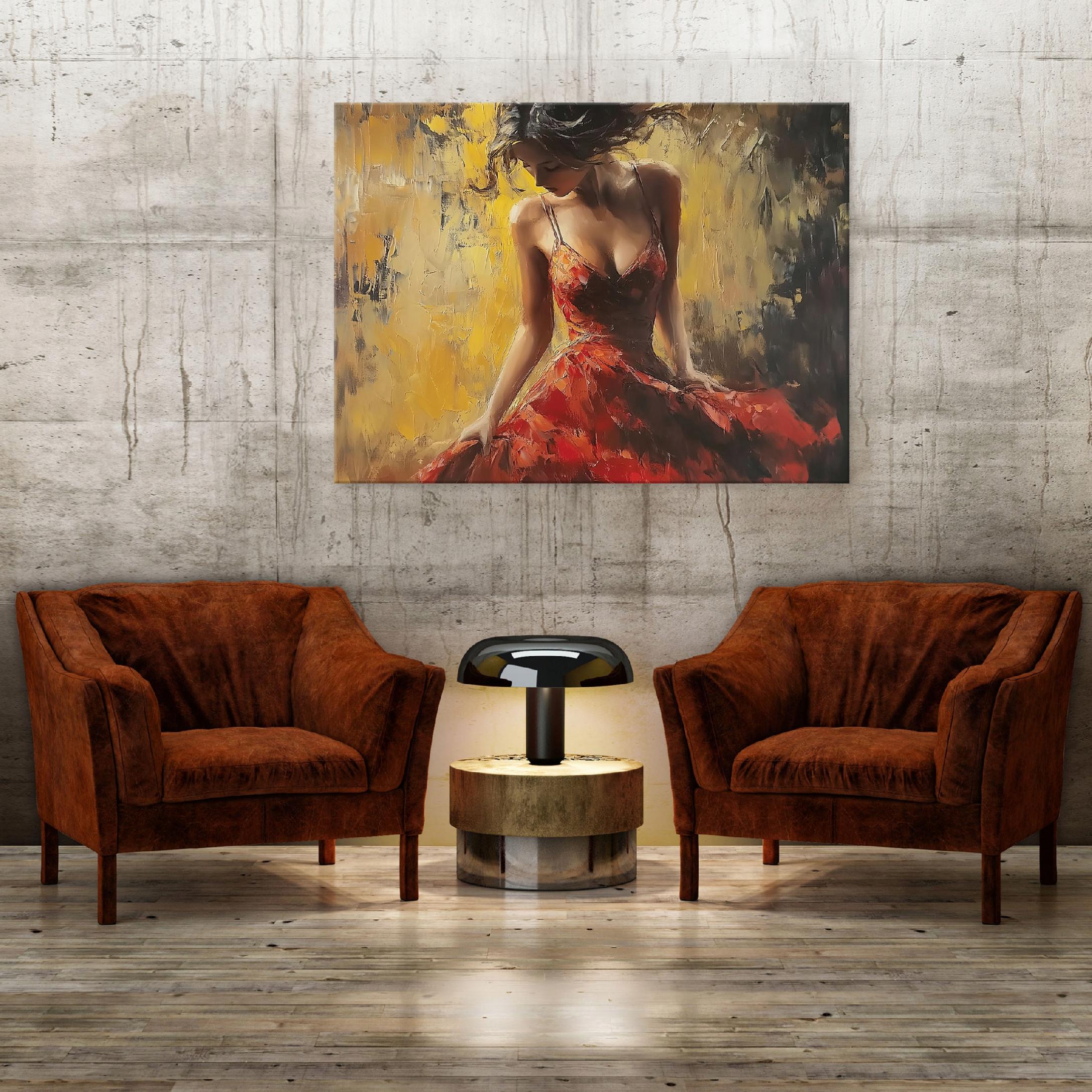 Pop art painting of a woman for the bedroom, living room, or kitchen on canvas, 40x30