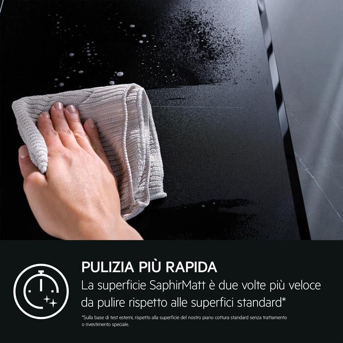 AEG - Piano cottura elettrico TI84IB30IZ 77 cm-Nero