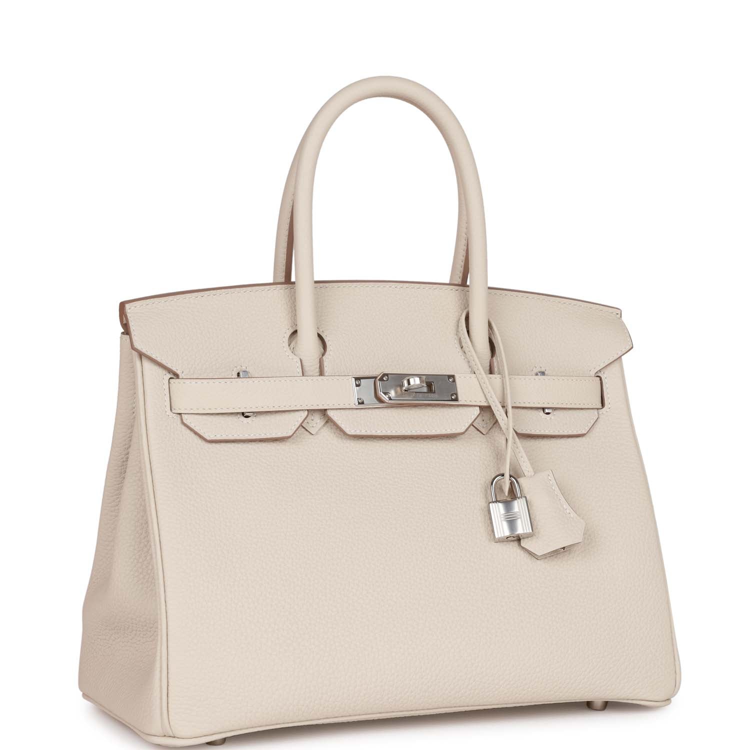 Birkin 30 Craie Togo Palladium Hardware