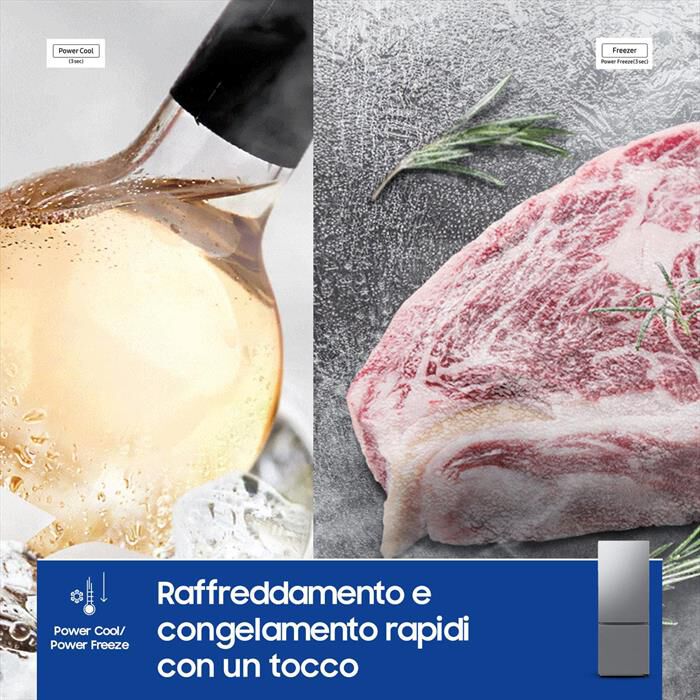SAMSUNG - Frigorifero combinato RB53DG703DS9EF ClasseD 538lt-METAL INOX