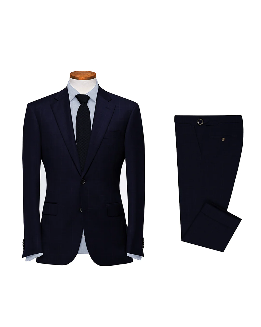 160s Navy Prince of Wales Checks Suit