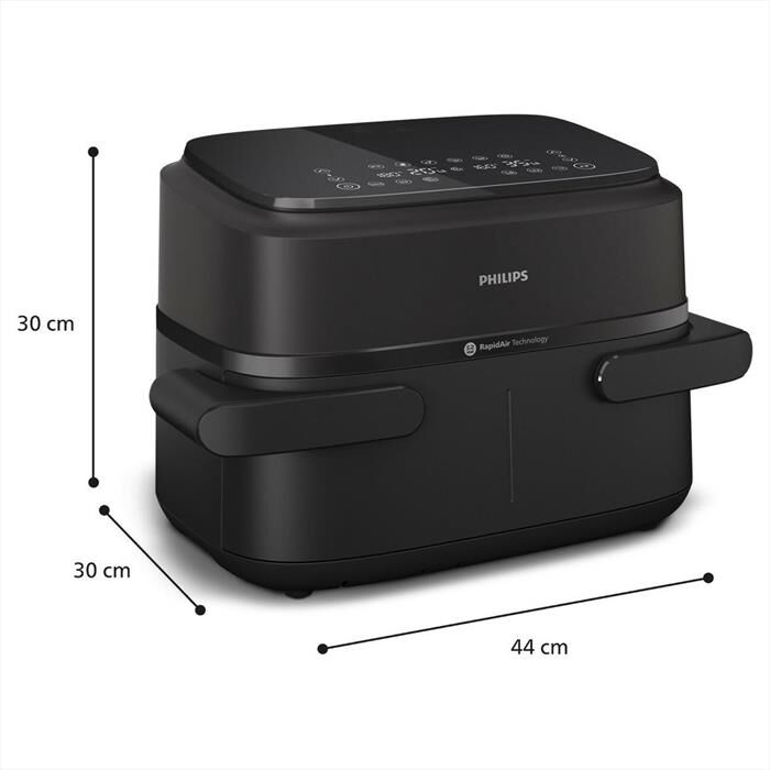 PHILIPS - Friggitrice ad aria AIRFRYER SERIE 1000 NA150/00-Nero