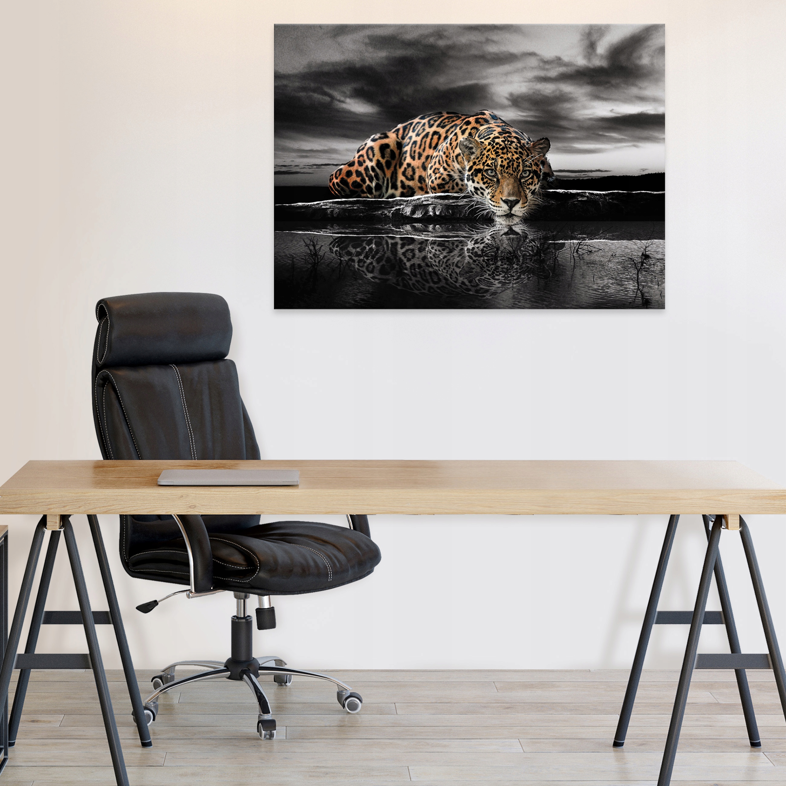 Canvas painting tiger jaguar cheetah large 60x40