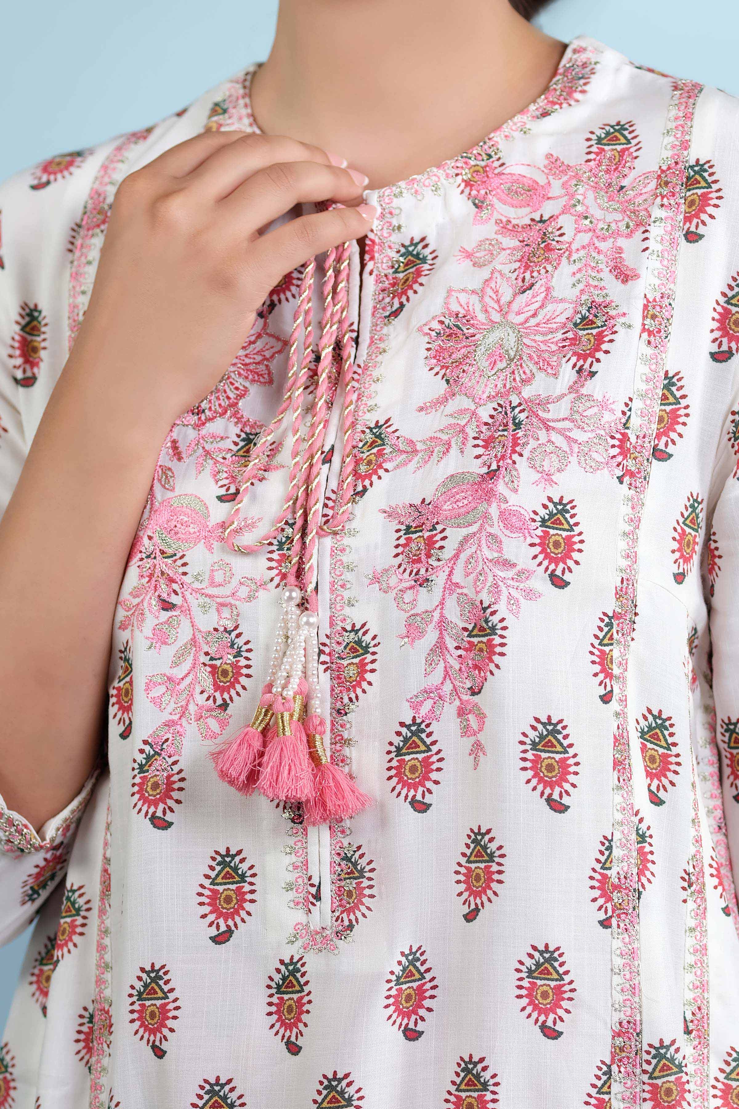 RAW SILK | EMBROIDERED