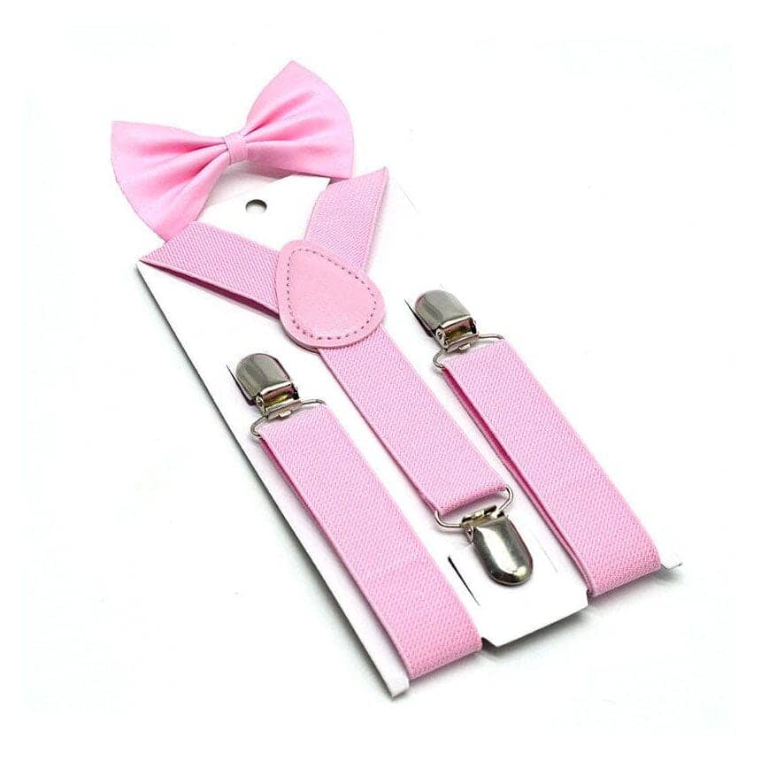 Adjustable Suspender Bow Tie Toddler Set