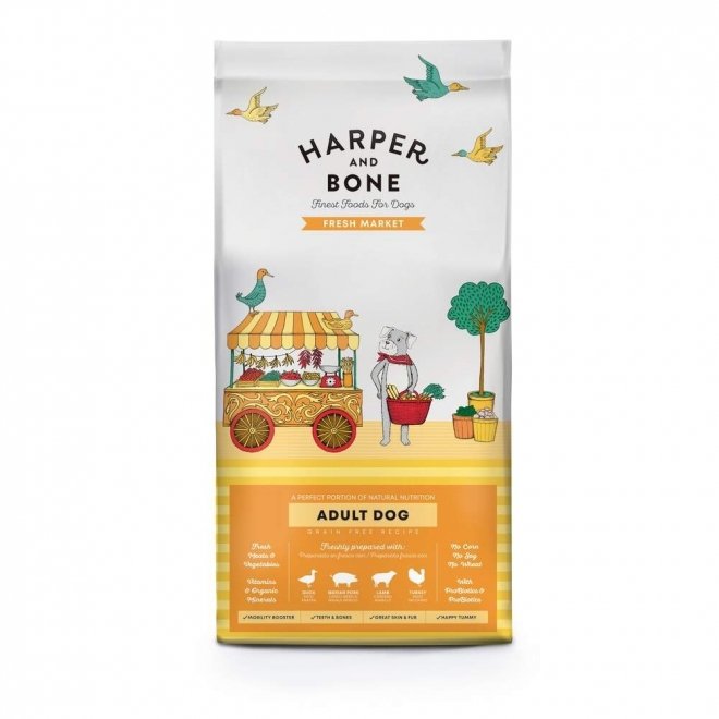 Harper and Bone Dog Adult Medium/Large Fresh Market tørrfôr