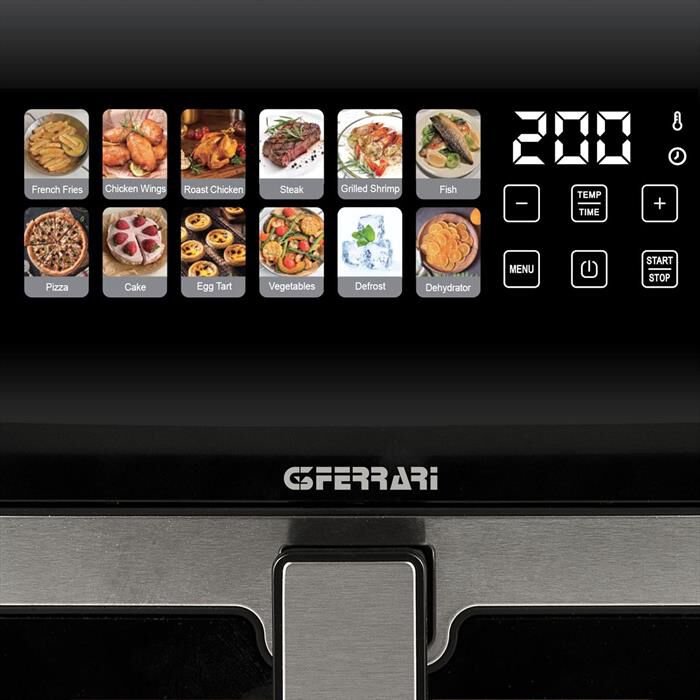 G3FERRARI - Friggitrice ad aria G10222-Nero / Acciaio