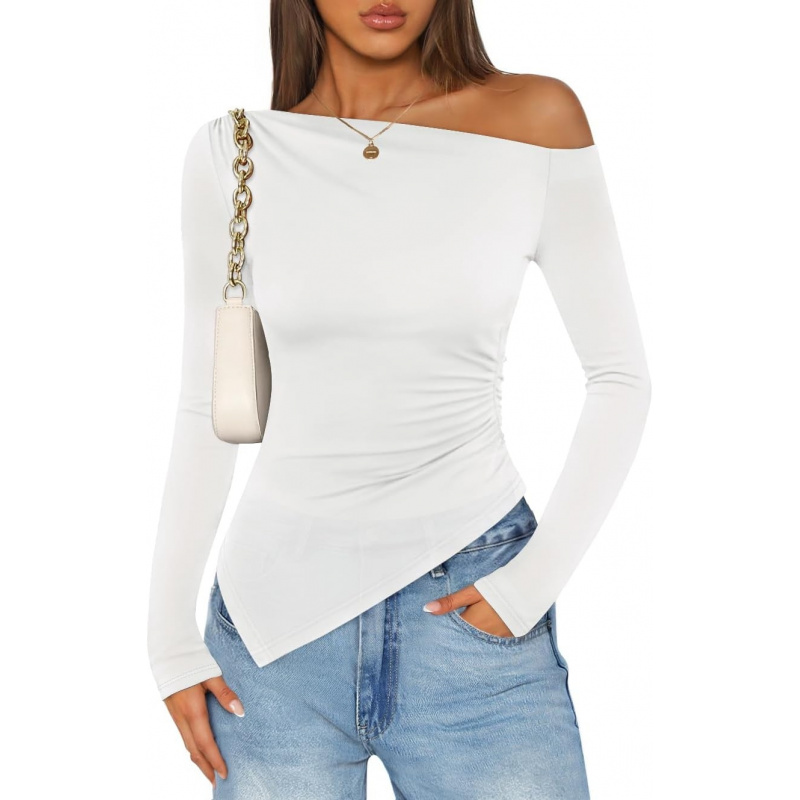 Women's Off The Shoulder Tops 2026 Long Sleeve