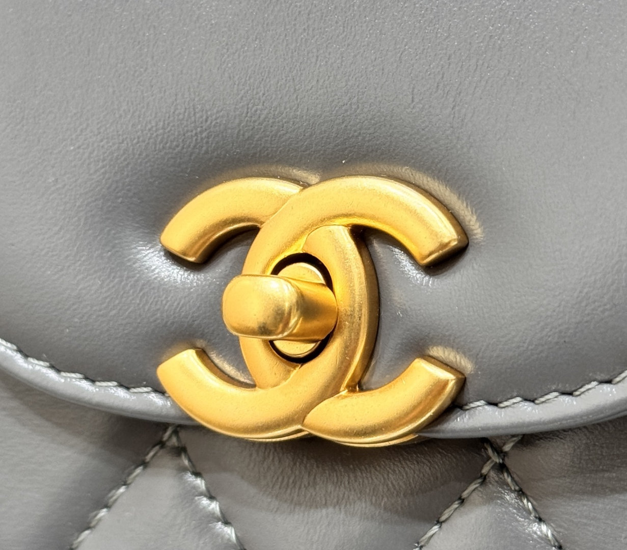 Mini Kelly Bag with Handle（Medium Grey） - Mocuir