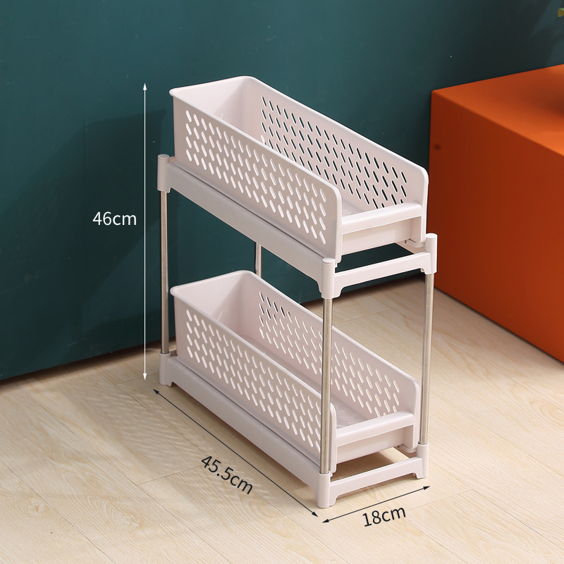 Kitchen Storage Rack Cart Bathroom Gap Pull-out Storage Rack Bathroom Floor Multi-layer Storage Rack