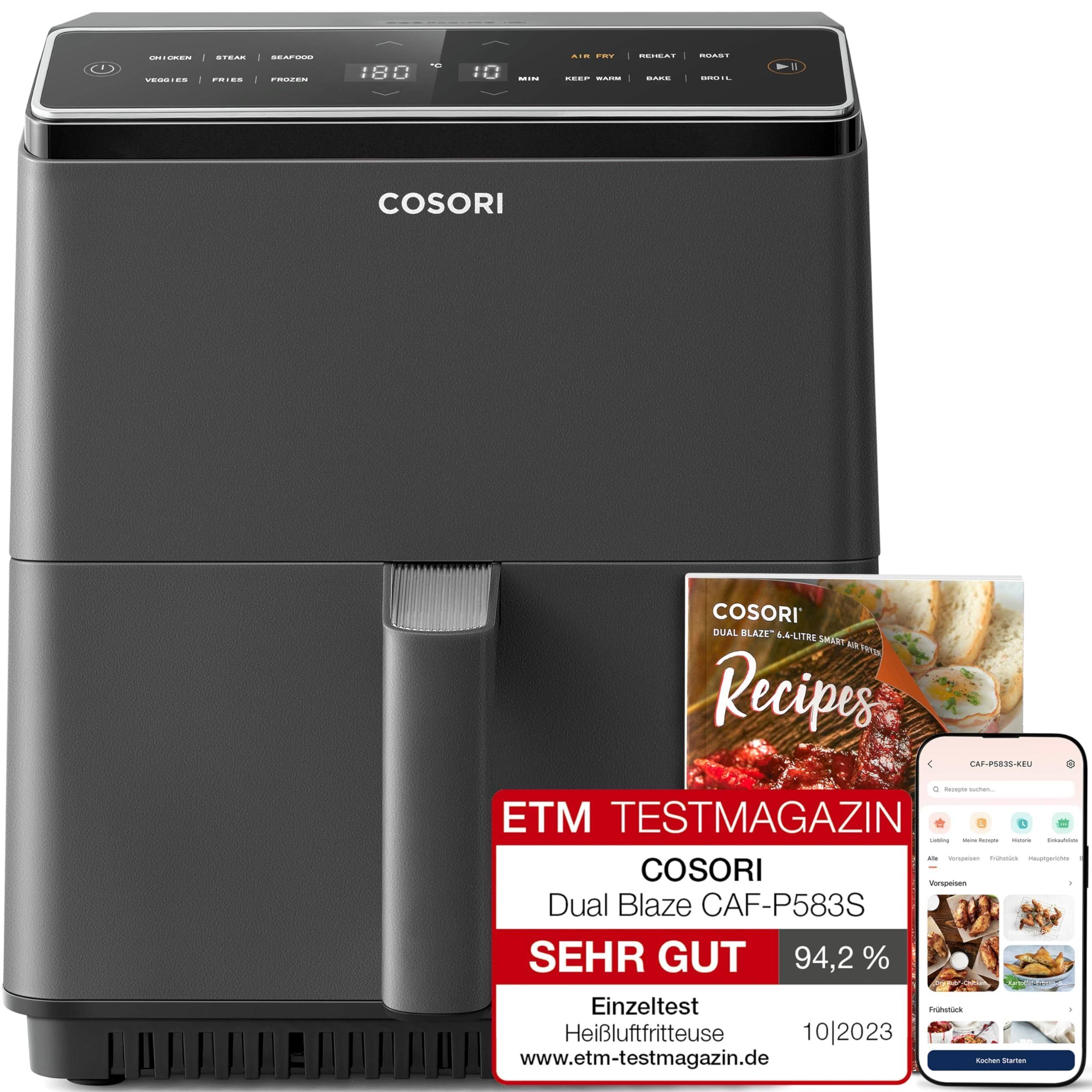 COSORI Friggitrice ad Aria Air Fryer 6,4L Forno Elettrico