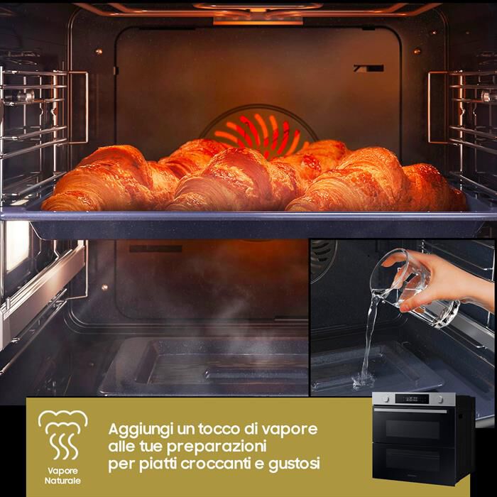 SAMSUNG - Forno incasso elettrico NV7B45403BS/U5 Classe A+-STSS Nero