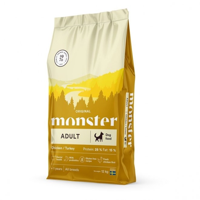 Monster Dog Adult All Breed Kylling & Kalkun