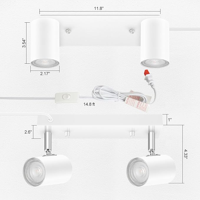 SPOTLUMINARA 2 Light Track Lighting Kit