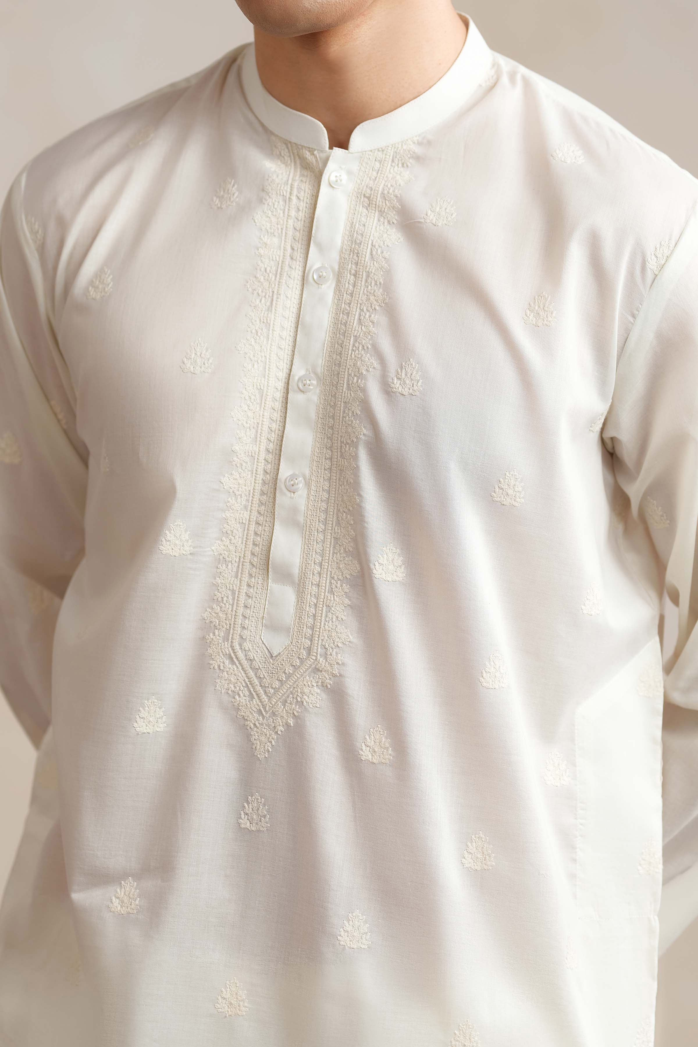 Embroidered Booti Kurta - SMK100126