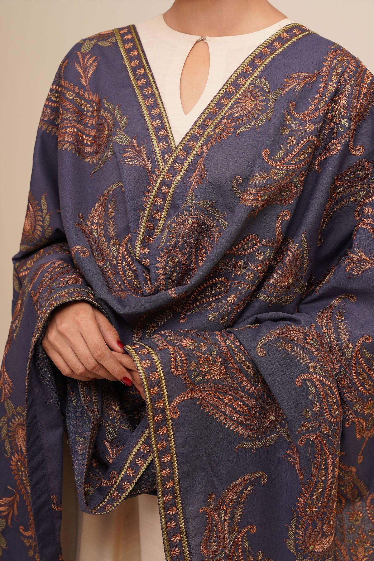 VISCOSE KARANDI  | EMBROIDERED