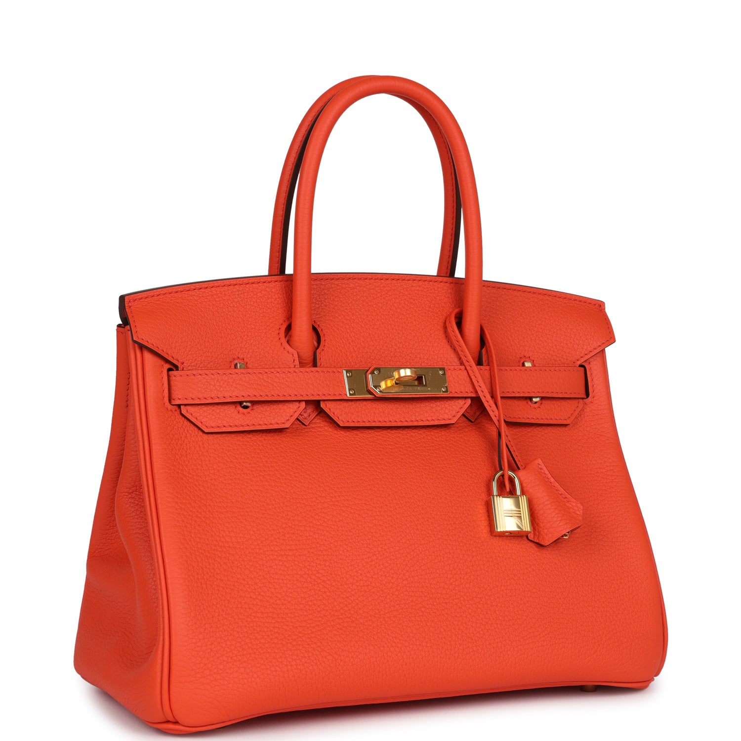 Birkin 30 Orange Poppy Clemence Gold Hardware