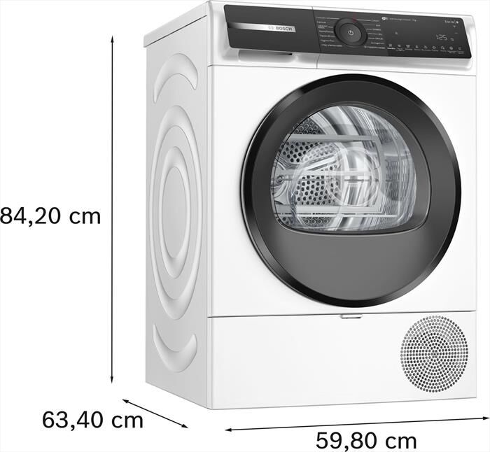 BOSCH - Asciugatrice Serie 6 WQH245B0IT 9Kg Classe C-Bianco