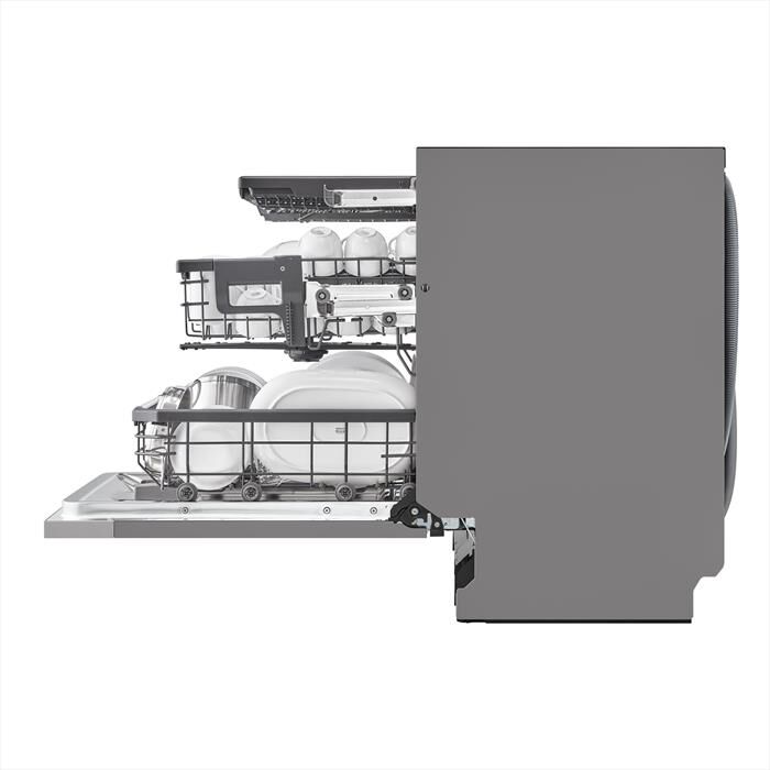 LG - Lavastoviglie QUADWASH DB475TXS Classe A 14coperti-Acciaio