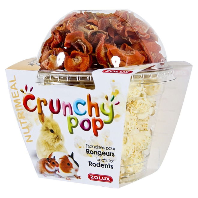Zolux Crunchy Cup Gulrot & Popcorn 200 g