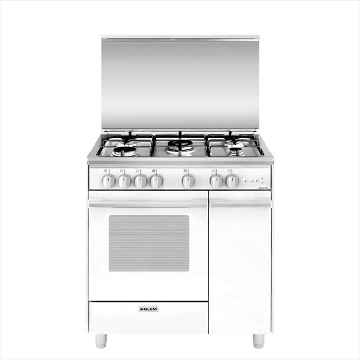 GLEM GAS - Cucina a gas UQ855VX Classe A-Bianco