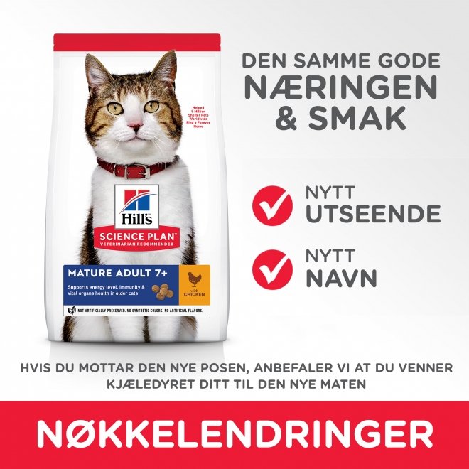Hill's Science Plan Cat Mature 7+ Chicken