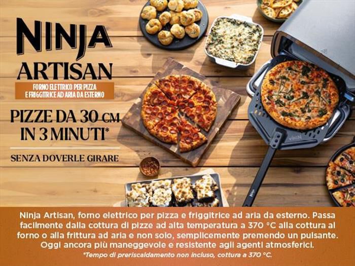 NINJA - FORNO ELETTRICO DA ESTERNO ARTISAN-Mattone / Alluminio
